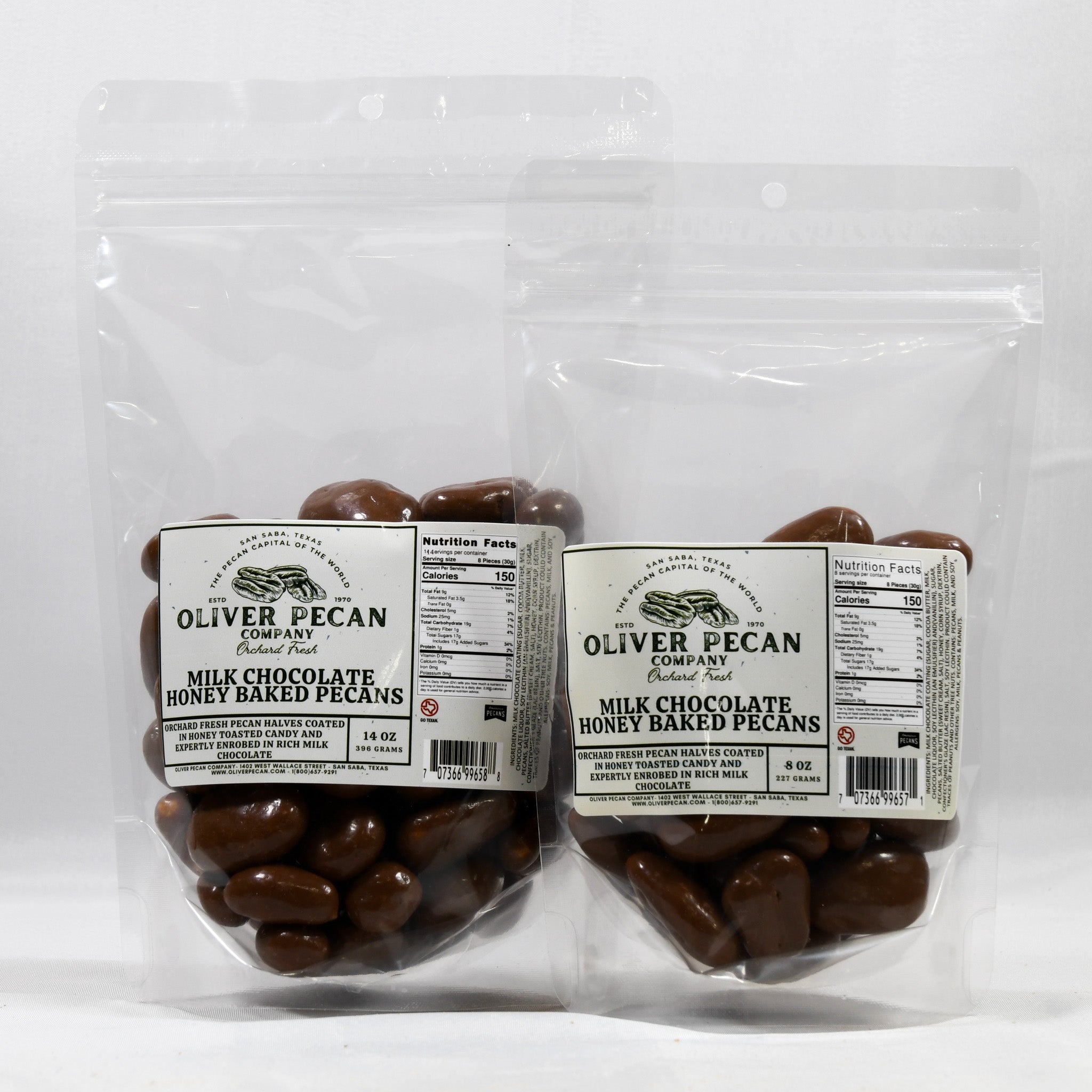 Milk Chocolate Honey Baked Pecans