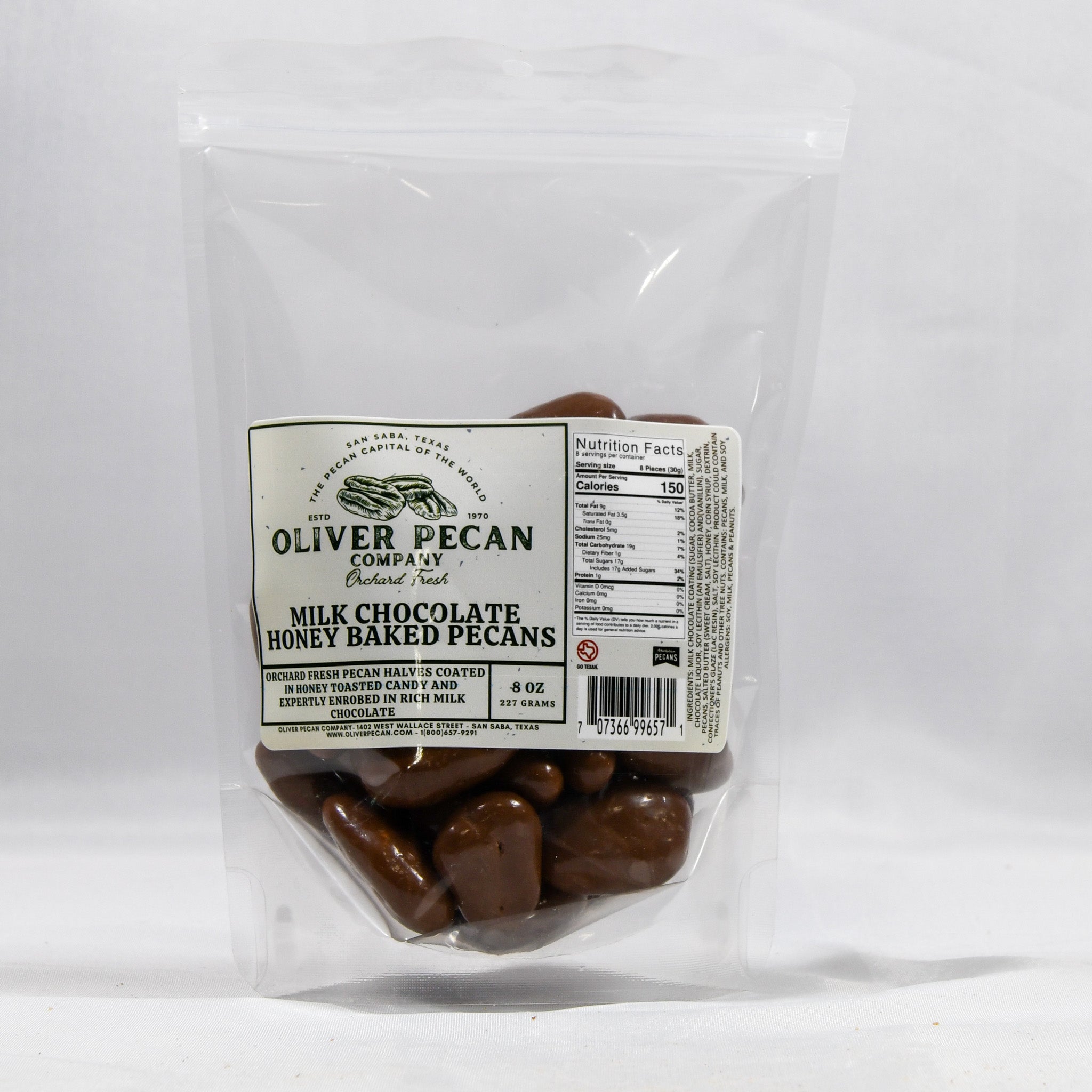 Milk Chocolate Honey Baked Pecans