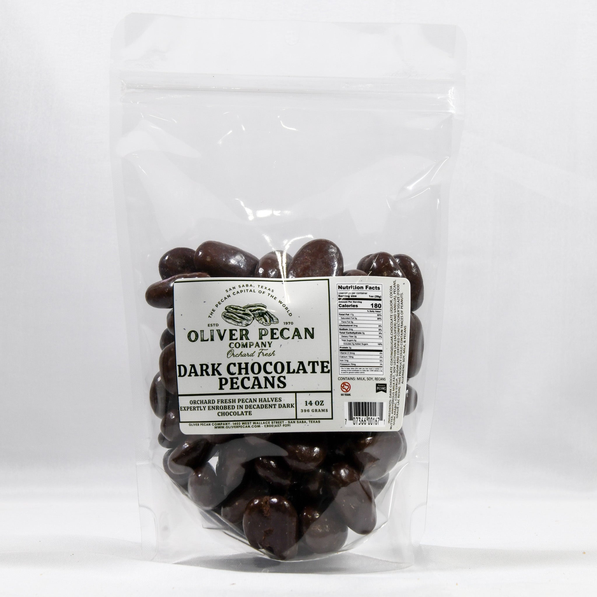 Dark Chocolate Pecans