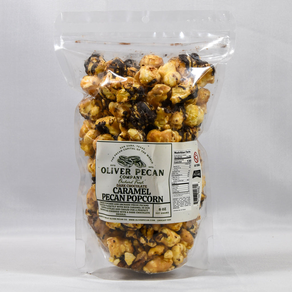 Dark Chocolate Caramel Pecan Popcorn