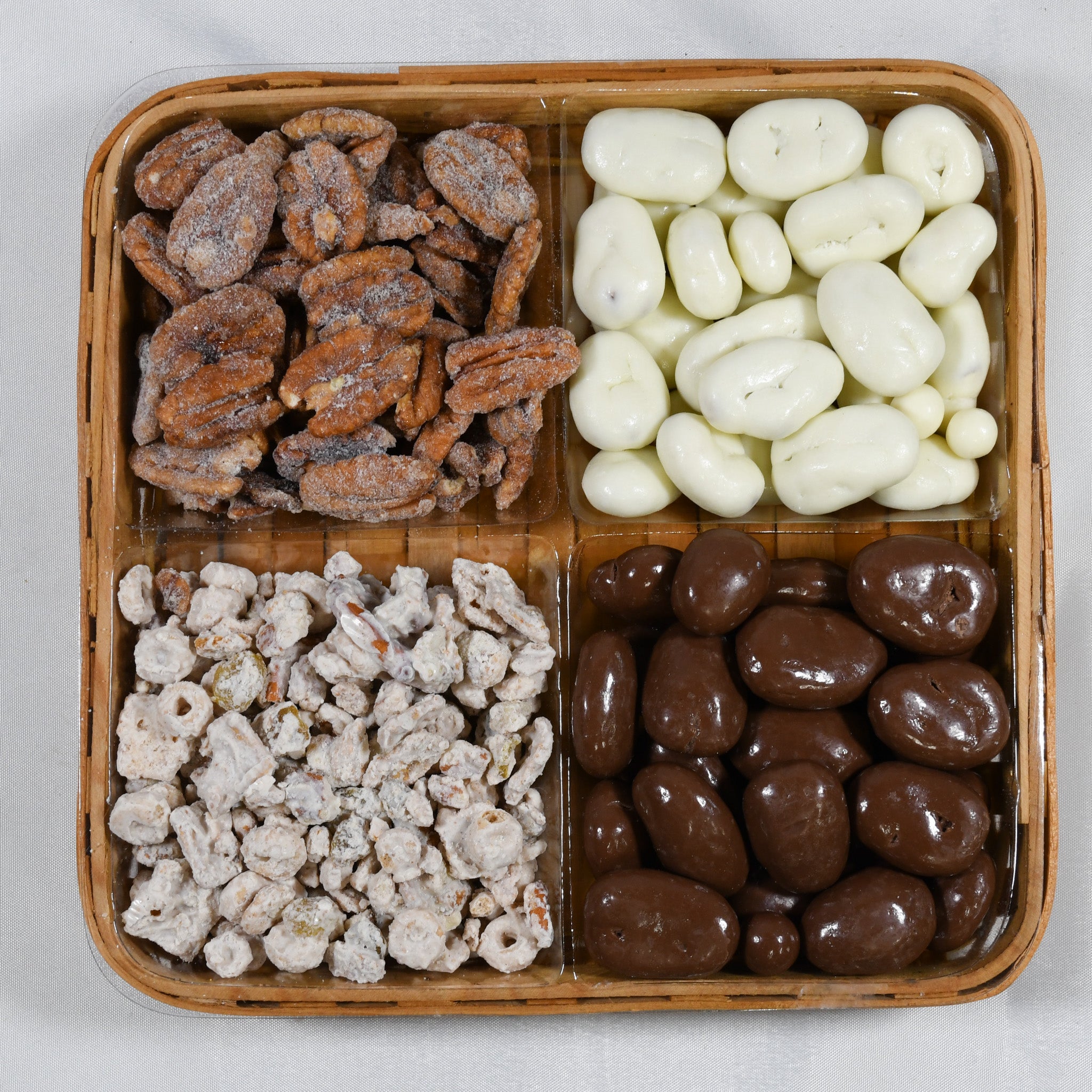 Chocolate Pecan Wicker Gift Basket