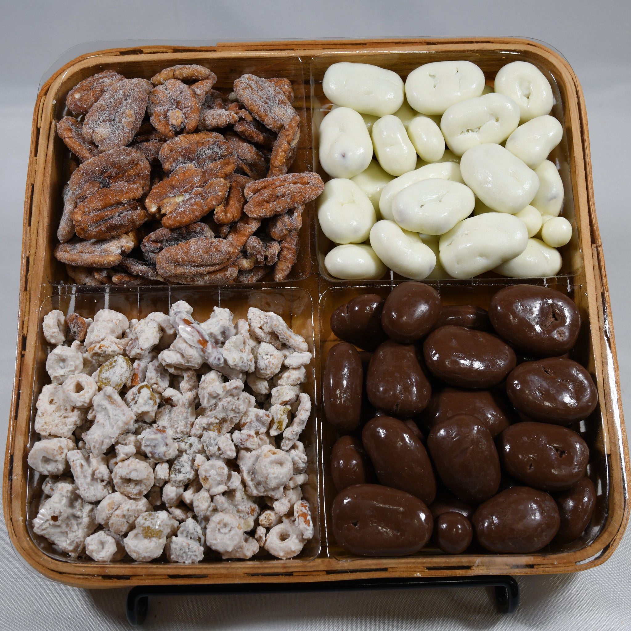 Chocolate Pecan Wicker Gift Basket